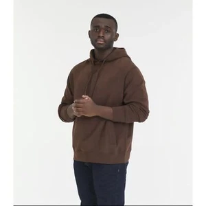 Goodfellow & Co Herren Baumwollfleece Kapuzenpullover - Braun Größe L - Bild 1 von 8