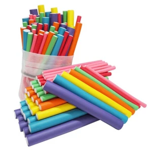 47 pcs 7" Heatless Hair Rollers Rod Set Bendy Foam Hair Curler Hair to Sleep in - Picture 1 of 6