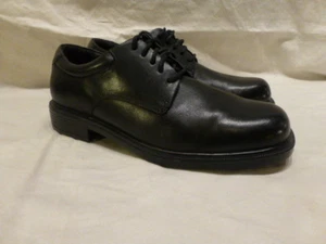 Rockport Oxford nere in pelle stringate eleganti scarpe casual da uomo 6 W $129 margine - Foto 1 di 8