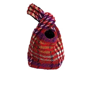 Carlton Yaito Wool Flannel Knot Bag Multicolor Small Purse - Bild 1 von 13