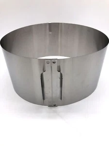 Edelstahl Tortenring verstellbar 15cm hoch Ø16-30cm Backform Kuchenring - Bild 1 von 6