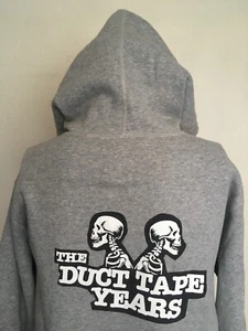SUDADERA CON CAPUCHA GRÁFICA THE DUCT TAPE YEARS Gris Jaspeado L SKATEBOARDING - Imagen 1 de 12