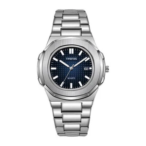 Luxury Men's Watch Waterproof Luminous Business Quartz Watch Stainless Steel - Picture 1 of 17