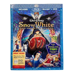 Snow White and the Seven Dwarfs (Blu-ray/DVD, 2009, 3-Disc Set) SEALED - Picture 1 of 3