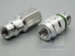 2x Klimaanlagen HD ND Service Anschlüss R134a für AUDI FORD OPEL SEAT SKODA VW