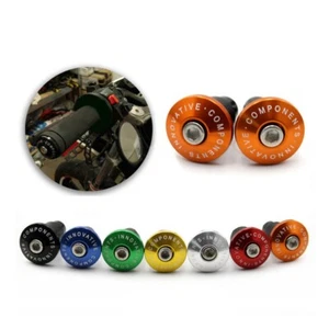Aluminum+Alloy Handlebar Grips 1Pair MTB/Road Bike/Bicycle Bar End Cap-Plug New - Picture 1 of 63