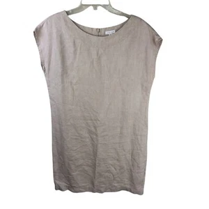 Mini Vestido Jill Love Lino Lino Talla S Beige Tostado - Imagen 1 de 4