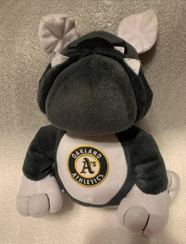 EUC Oakland A's Official MLB  Team Plush Bulldog Stuffed Animal 11” Cover