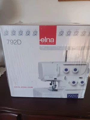 Elna 792D Overlocker 4 Thread Wide 3 Thread Rolled Hem/Cutting Blade NIB - image 1 of 4