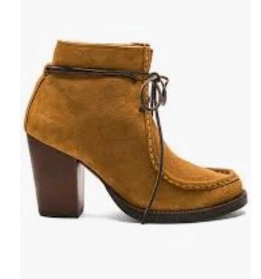 Botas femininas Anthropologie Latigo Frieda camurça marrom tamanho 8.5 - Imagem 1 de 4