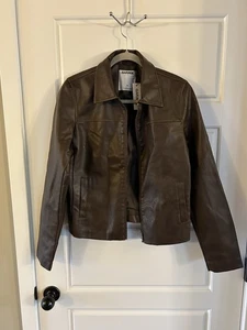 Garage PU Leder Worker Jacke dunkel Mokka Größe M 99,95 $ - Bild 1 von 3
