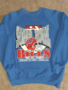 Sudadera de Colección Buffalo Bills 1990 Super Bowl Cuello Redondo Ver Medidas  - Imagen 1 de 5