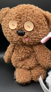 Tim Bob’s Teddy Bear Despicable Me 10” Plush Toy w/ Zipper Pouch & Button Eyes - Picture 1 of 6
