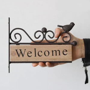 Welcome Sign Pattern Plaque For Indoor Outdoor Beach Office Window - Picture 1 of 7