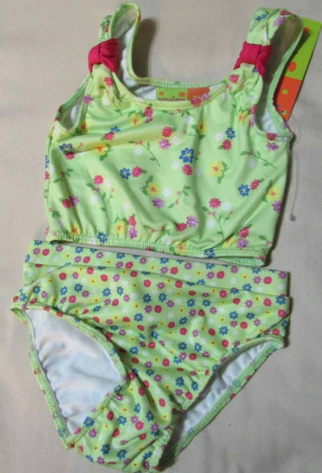 NWT Penelope Mack Two piece Green FLORAL TANKINI Swim Suit Infant size 24 months - Image 1 of 1
