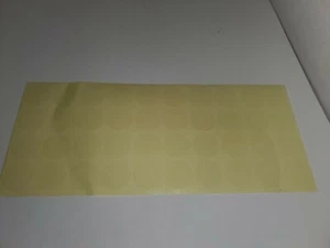 40 LOT 1 inch wide Clear Round Security seal self adhesive Label stickers E6 - Picture 1 of 5