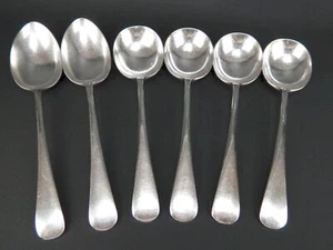 Antique Thomas Turner Silverplate Spoons (6) Cream Soup Serving Flatware TT Co - Picture 1 of 4