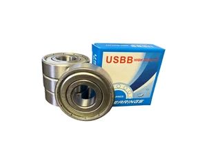 (4) 6205-ZZ Premium Ball Bearings C3 EMQ 25x52x15mm 6205ZZ - Picture 1 of 3