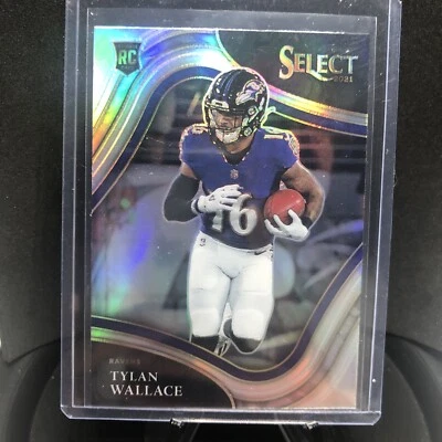2021 Panini Select Tylan Wallace RC Rookie Field Level Silver Prizm #378 Ravens - Image 1 of 2