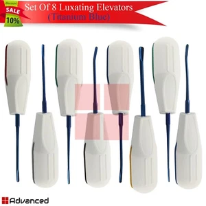 Juego de 8 ascensores luxantes utilizados en cirugía oral kit de extracción dental - Imagen 1 de 9