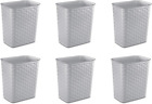 3.4 Gallon Weave Wastebasket, Small, Decorative Trash Can for the Bathroom, Bedr