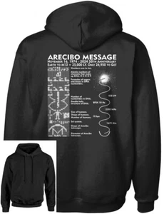 Suéter con capucha para hombre Arecibo Message to M13 1974 - 2024 50 aniversario - Imagen 1 de 1