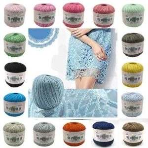 50grX1Ball Lace crochet thread linen thread pure Cotton Hand Knit Embroidery - Picture 1 of 38