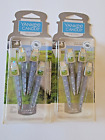 2 Packs 8 Sticks Yankee Candle Car Vent Stick Clean Cotton Odor Neutralizing New