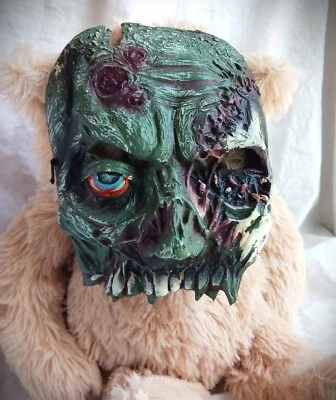Disguise Co. 2012 Green Zombie Walking Dead Vinyl 3/4 Mask Halloween Costume - Image 1 of 4