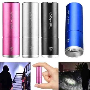 LED Torch Lamp Pocket USB Rechargeable Mini Camping Light lamp Bright Flashlight - Picture 1 of 16