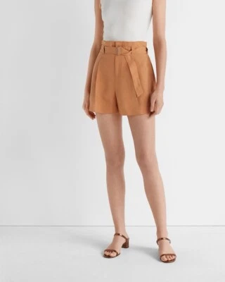 NUEVO Bolsa de Papel Club Monaco Darcee Corta Silenciada Color Naranja Arenisca Talla 0 Foto 1 de 4