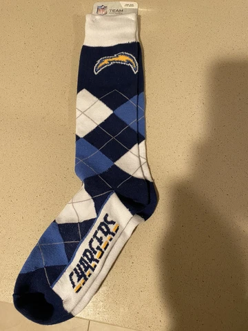Los Angeles Chargers NFL Socks 1size Fits All Casual/dress Socks  Chargers Cover