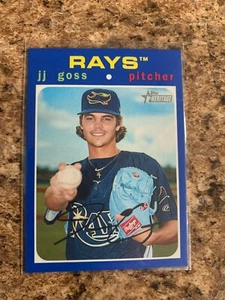 2020 Topps Heritage Minor League Blue J.J. Goss # 26/99 Tampa Bay Rays - Picture 1 of 1
