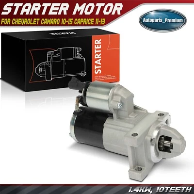 Starter Motor for Chevrolet Camaro 2010-2015 Caprice 2011-2013 1.4KW 12V CW 10T - Image 1 of 4