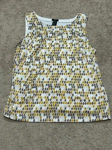 Ann Taylor Damen Shirt Größe Large mehrfarbig bedruckt leichter klassischer Glanz - Bild 1 von 9