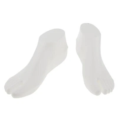 Pair Female Feet Mannequin Sock Shoes Sandal Anklet Display Foot Model Stand - Image 1 of 4