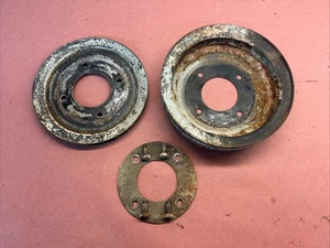 Poulie manivelle 2 rainures Pontiac V8 1971 - 1979 481038 A/C PS 350 400 455 480509 GM - Photo 1/10