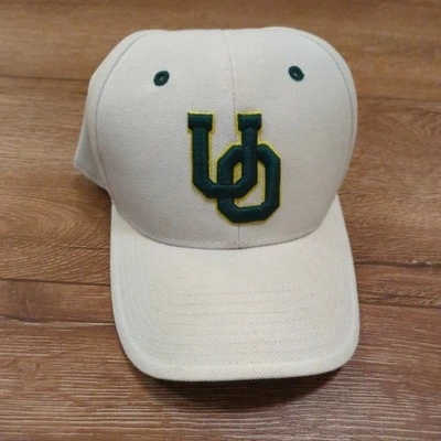 De Colección Coliseo Oregon Ducks Sombrero UO Universidad de Oregón Mezcla de Lana Verde Blanco Foto 1 de 4