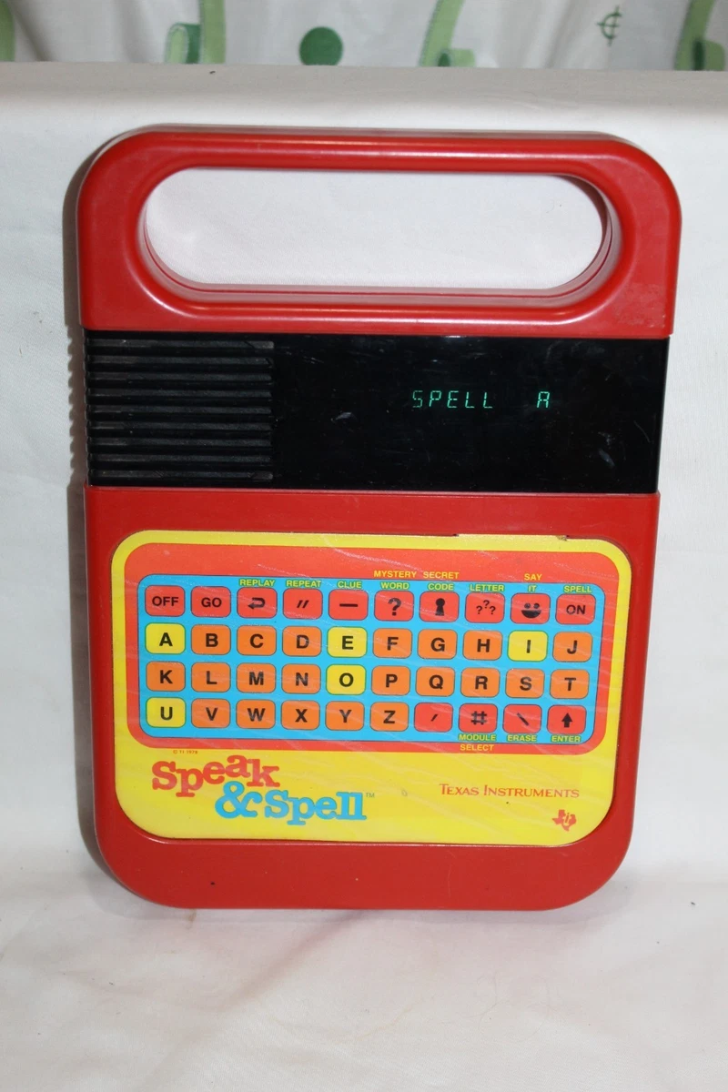 スピークアンドスペル Speak and Spell Retro Learning Toy 5 Play Modes Educational Gift