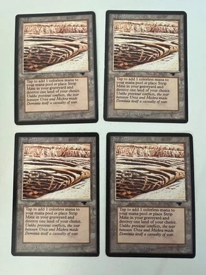 Magic the Gathering MTG Antiquities Strip Mine No Horizon LP+ Sample (Beta Bob) - Image 1 of 4