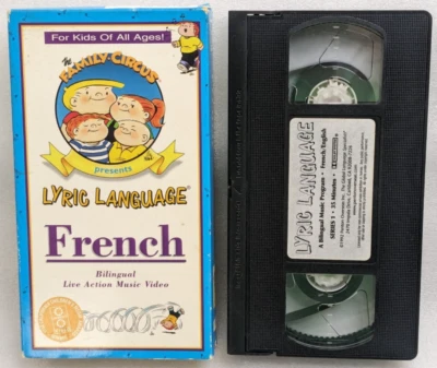 Family Circus Lyric Language French Bilingual Live Action Music Video (VHS 1992) - Image 1 of 4