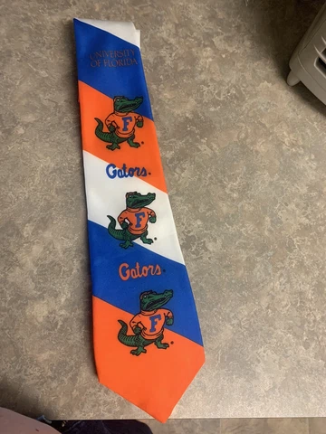 Vintage University Of Florida Gators Tie 90s Neal Lawrence Silk Necktie Cover