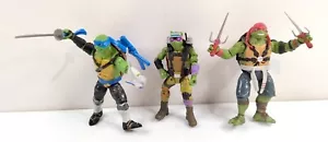 3 x Teenage Mutant Ninja Turtles Action Figure 2015 Playmates 5" DON RAPH LEO - Picture 1 of 10