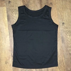 Trendy Queen Women’s Ribbed Tank Top High Neck Black Large - Picture 1 of 2
