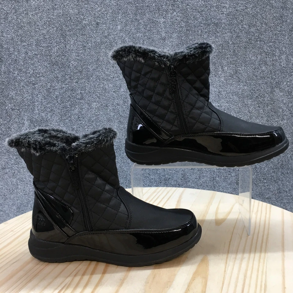 Сумки зимние ботинки женщин 6 М черный Bella водонепроницаемый выстеганный искусственного меха с подкладкой - Изображение 1 из 4