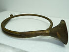 Antique Brass Musical Instrument Natural Horn, Span 45 cm, Coil D 30.5 cm