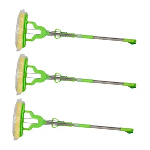 3x Ultimo Squeeze Sponge Mop Green Heavy Duty Efficient Floor Cleaning 100X20cm - Picture 1 of 2