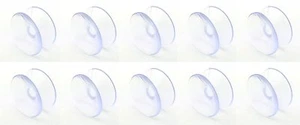 Double Sided Suction Cups, 20 mm, Set of 10, Clear - Picture 1 of 5