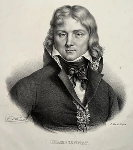 Jean Etienne Championnet Ritratto Litografia Belliard Delpech XIX - Bild 1 von 2