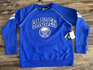 NEW Buffalo Sabres Women's XL NHL G-III 4HER CARL BANKS SWEATSHIRT BLUE $70 NWT - Picture 1 of 9